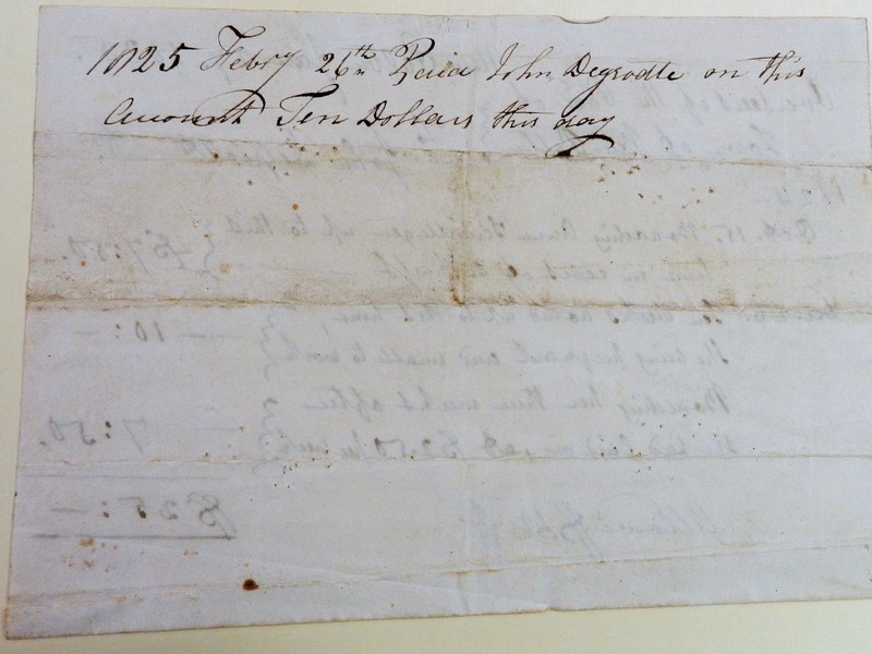 MSS 067.001.004 DeGrootte receipt p 2.JPG