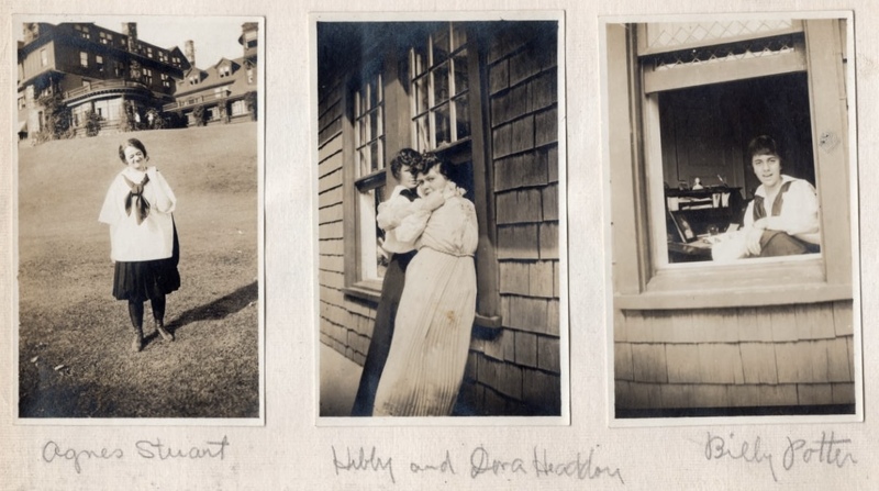Photograph Album page, Bennett College, Millbrook, Dutchess, New York, c. 1928. Bennett College Collection. image for item in a row of 2, linking to full sized image.