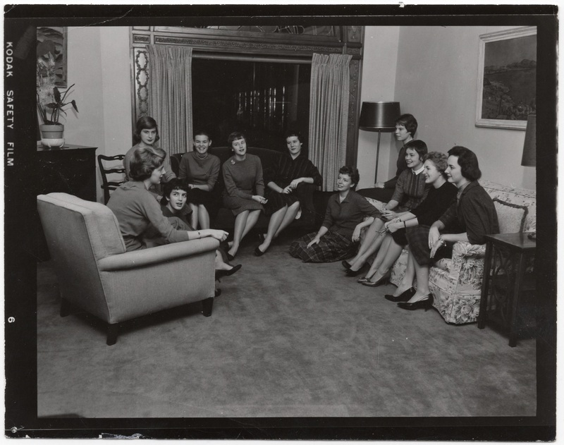 Student Council, Bennett College, Millbrook, Dutchess, New York, c. 1958. Bennett College Collection. Image of item